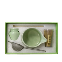 Ensemble cadeau de matcha en céramique de qualité supérieure avec logo personnalisé pour les cadeaux d'affaires Ensemble de matcha cinq pièces