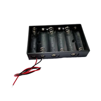 #46119 Caja de batería 6AA sin enchufe Accesorio electrónico de tipo duro