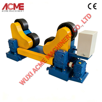 Positionneur de rouleaux auto-ajustable, rotateur de tuyaux auto-centrant, adaptable pour le soudage, en polyuréthane, avec contrôle de vitesse VFD sans fil
