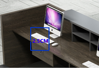 Comptoir de réception de salon de manucure moderne et minimaliste, table de bureau, comptoir de réception