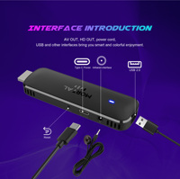Mortal R8 Ultra Android 14 Smart TV Stick H313 4K UHD con Red Inalámbrica Integrada, Reproductor Multimedia IPTV NF OTT