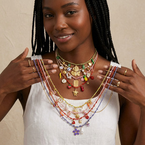 Collar de Estilo Bohemio con Dijes de Estrella de Mar y Conchas, Joyería de Playa de Verano para Niñas, Colorido y de Ensueño - Product Image 3