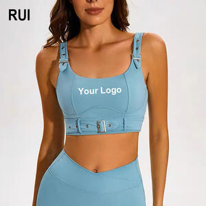 RUIQUWIN 2026 Nuevo Conjunto Deportivo para Mujer, Sujetador Deportivo con Push-Up, Pantalones Cortos de Cintura Alta con Efecto Levanta Glúteos, 2 Piezas, Ropa de Yoga y Gimnasio - Product Image 1