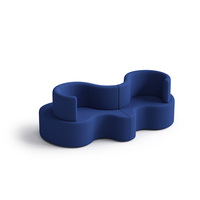 Canapé modulaire incurvé multi-spécifications, taille personnalisable pour les projets d'aménagement de bureaux, de salles d'accueil et de salons.