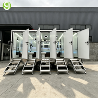 Remorque de toilettes Goeasy, toilettes publiques portables avec 5 stations sanitaires