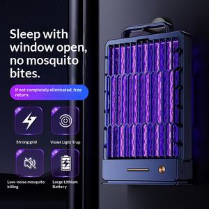 Wholesale Rechargeable Electric Mosquito <strong>Killer</strong> Lamp Purple UV Light Non-Toxic Indoor Outdoor Bug Zapper for Home Camping Garden - Product Image 2