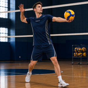 <span class=keywords><strong>Conjunto</strong></span> de Camiseta y Pantalones Cortos de Voleibol Minimalistas Elite Personalizados con Detalles Reflectantes - Product Image 6