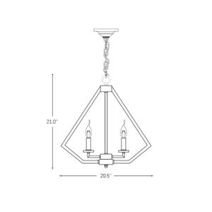 Modern Brass Chandelier Nordic <b>Dining</b> Room Foyer Villa Lamp Geometric Metal Designer Diamond Silhouette Lantern Fixture <b>Light</b> - Product Image 2