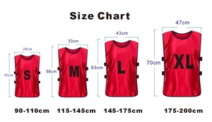 핫 세일 하이 퀄리티 뒤집을 수있는 축구 훈련 턱받이 개인 로고 축구복과 통기성 양면 메쉬 조끼 - Product Image 4