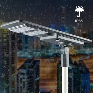 Fabrika doğrudan güneş yol lambası entegre su geçirmez IP65 40W 60W 120W 180W açık hepsi bir LED güneş enerjili sokak ışığı
