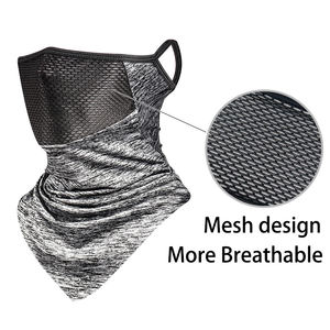 Protezione UV seta ghiaccio ciclismo Nylon maglia di raffreddamento Golf collo ghetta copri <span class=keywords><strong>viso</strong></span> sciarpa <span class=keywords><strong>Bandana</strong></span> con auricolari - Product Image 4