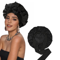 Bonnet en satin double couche, taille extra large, bonnet de nuit pour cheveux longs bouclés, usage quotidien pour femmes, soin des cheveux pendant le sommeil, bonnets en satin pour cheveux