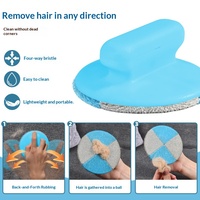 Brosse anti-poils statique en plastique pour animaux de compagnie et grattoir anti-bouloches pour canapés, vêtements et tissus – Outil de toilettage indispensable