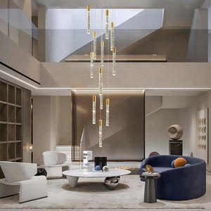<span class=keywords><strong>Lampadari</strong></span> di Lusso a Cristallo Grandi Moderni e Lunghi <span class=keywords><strong>per</strong></span> Ingressi di Hotel Illuminazione <span class=keywords><strong>per</strong></span> Scale Lampada da Soffitto a Led - Product Image 5