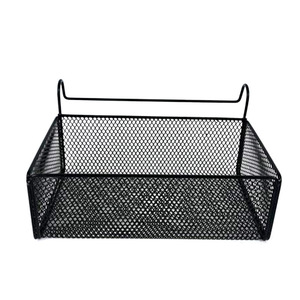 Panier de rangement Kim Sung en fer avec crochet, petit et grand format, multi-usages pour dortoir, chambre, bureau, balcon - Product Image 2