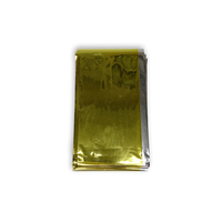 Couverture thermique de survie d'urgence personnalisée en Mylar argenté/doré 210x160cm, légère, pour secours d'urgence, garantie 5 ans