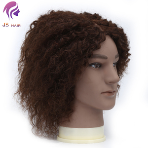 Tete a Coiffer <span class=keywords><strong>Afro</strong></span> Cheveux Naturels Mannequin Têtes Cheveux École Étudiant <span class=keywords><strong>Homme</strong></span> Mâle Pratique Mannequin Modèle Tête Noir - Product Image 4