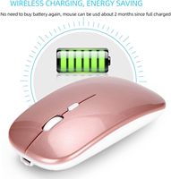 Ordinateur maus bi-mode souris sans fil bluetooth rechargeable souris sans fil souris noire avec batterie