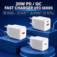 Chargeur de bureau pour smartphone 12W QC 18W PD 20W 25W, personnalisation OEM ODM, compatible avec tous les modèles, vente en gros