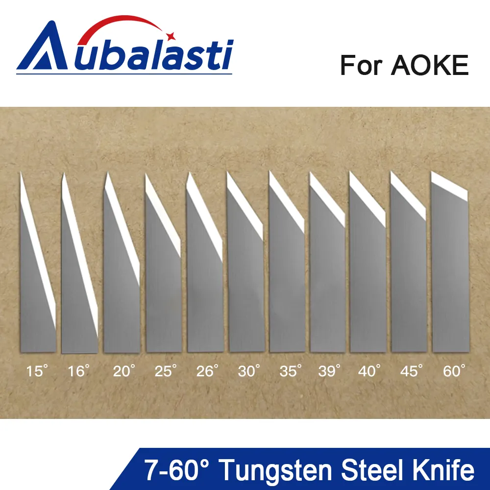 Aubalasti 10 Cái Rung Dao Cắt Blade Knife Blade Cho CNC Rung Dao Máy Cắt Carton Xe Mat 16-60Degrees