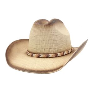 Sombrero de Paja Fedora N48 con Decoración de Cuerda - Estilo para Pesca y Viajes al Aire Libre - Product Image 1
