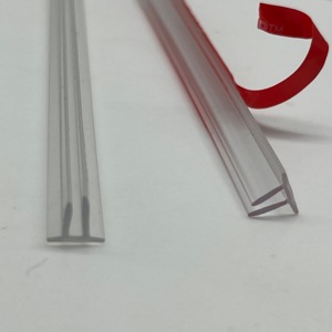 Accesorios de hardware de <span class=keywords><strong>puerta</strong></span> de <span class=keywords><strong>vinilo</strong></span> translúcido con sello de aleta doble de diseño moderno para puertas de ducha de baño-SDTDF - Product Image 4