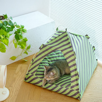 Lit de tente pour animaux de compagnie, imperméable, pliable, moderne, luxueux et mignon, avec coussin pour chats et chiens, respirant, pour une utilisation en extérieur et en intérieur