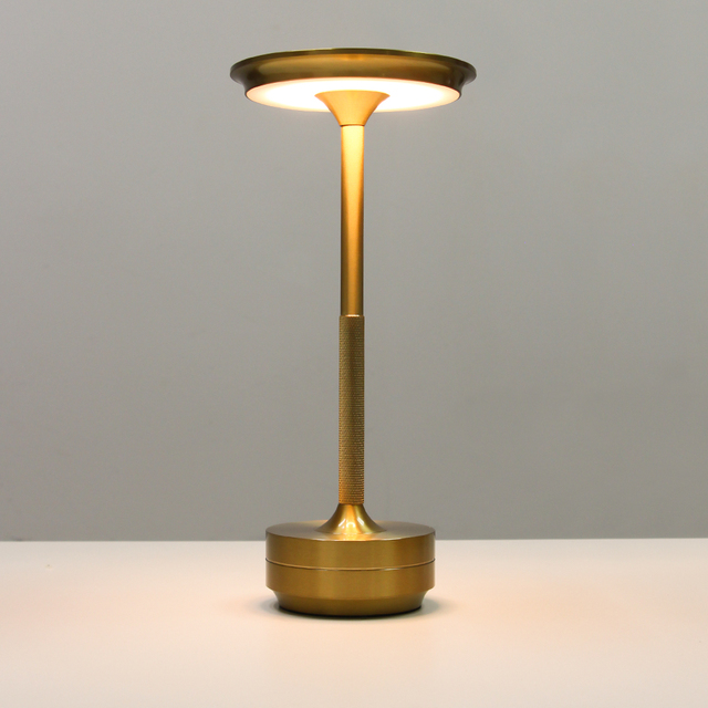 Touch Dimmable LED Desk/Table Lamp with Glass Body Rechargeable Night Light for Bedrooms & Living Rooms DC Power Supply