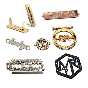 Etiquetas Personalizadas de Acero Inoxidable Plateado para Bolsos, Etiquetas Metálicas Pequeñas con Logotipo 3D para Ropa, Bolsos, Carteras y Sombreros - Product Image 2
