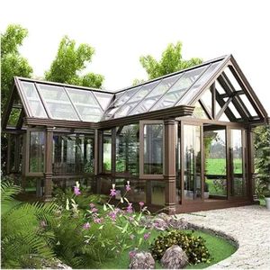 Véranda moderne en aluminium sur mesure Xilonghe, 4 saisons, double vitrage trempé, cour résidentielle, patio extérieur, <span class=keywords><strong>solarium</strong></span> - Product Image 3