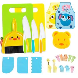 13 pièces de couteaux de <span class=keywords><strong>cuisine</strong></span> Montessori pour enfants, ensembles de couteaux de <span class=keywords><strong>cuisine</strong></span> réels, outils d'apprentissage de la <span class=keywords><strong>cuisine</strong></span>, jouets pratiques pour la <span class=keywords><strong>cuisine</strong></span> pour bébés filles et garçons - Product Image 3