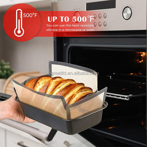 Non-Stick Food Grade <b>Silicone</b> Glass Fiber Pastry Mats Eco-Friendly Dishwasher Oven Safe Bread Loaf Pan Liner Dutch <b>Baking</b> Tools - Product Image 2
