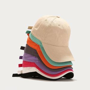 Gorras de Béisbol de Algodón de 6 Paneles con Logotipo Personalizado, Gorras de Papá de Color Sólido, Gorra Deportiva para Exteriores, Gorra para el Sol - Product Image 1