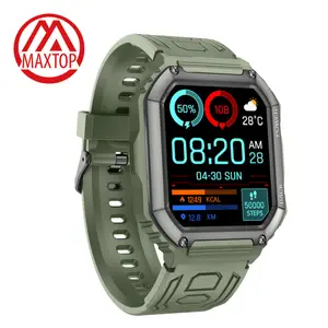 Maxtop relógio smartwatch, pulseira inteligente, monitor de frequência cardíaca, pressão arterial e oxigênio, pedômetro, altitude, modo multiesportivo