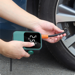 SAHOO – <span class=keywords><strong>gonfleur</strong></span> de pneus électrique portable haute pression, 150PSI, mini pompe manuelle, manomètre, semi-automatique, léger, pour vélo - Product Image 3