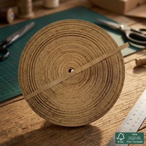 Cordón de Corcho Plano de 10 mm, Natural Superior - Product Image 3