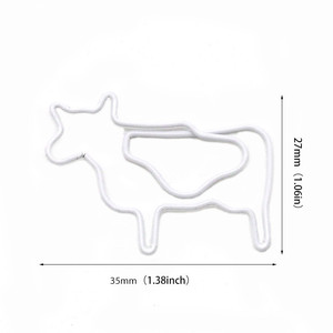 <span class=keywords><strong>Ferme</strong></span> Animal vache trombones décoratifs bovins laitiers dessin animé métal mignon trombone signet broche - Product Image 3
