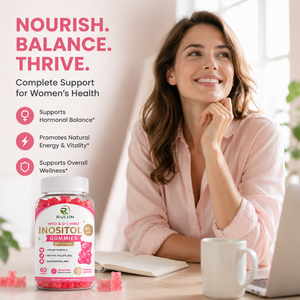 Gummies OEM Myo-Inositol D-Chiro-Inositol 40:1 Véganes Oméga 3 Folate <span class=keywords><strong>B12</strong></span> NAC Soutien Ovarien Sans Sucre Marque Privée 60 Gummies - Product Image 3