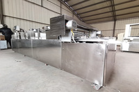 Machine industrielle entièrement automatique de type horizontal en acier inoxydable pour la production de barres protéinées, ligne de production de barres énergétiques pour la fabrication de nougat