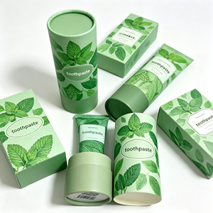 Empaque Personalizado para Cuidado de la Piel, Tubo de Pasta de Dientes, Cilindro de Papel Reciclable para Cuidado Personal - Product Image 5