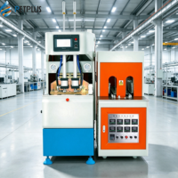 Machine de soufflage semi-automatique PET Petplus RF-2J-140G 1400BPH 1L 2L 2 cavités avec PLC Mitsubishi et cylindre pneumatique – Durable et pratique
