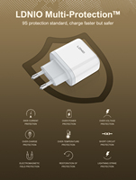 Vente en gros de chargeurs LDNIO Q1415 45W GaN PD3.0 PPS, chargeur rapide de voyage, chargeur rapide 45W type C pour téléphones mobiles