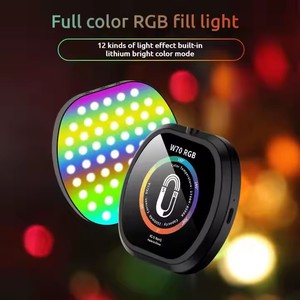 Iluminación <span class=keywords><strong>de</strong></span> <span class=keywords><strong>fotografía</strong></span> LED RGB portátil para Selfie, teléfonos móviles, portátiles y cámaras, Clip <span class=keywords><strong>de</strong></span> carga magnética, iluminación <span class=keywords><strong>de</strong></span> relleno <span class=keywords><strong>de</strong></span> bolsillo - Product Image 3