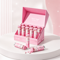 Boîte d'emballage cosmétique personnalisée de luxe pour sérum et ampoule, boîte en papier pour sérum à l'acide hyaluronique à usage unique, emballage personnalisé avec logo