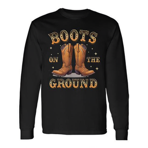 Camiseta de manga larga con diseño country western de Boots On The Ground - Product Image 2