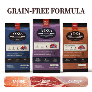 Muestras Gratis, Suministro Directo de Fábrica, Venta al por Mayor, Alimento Seco para Perros Orgánico, Sin Granos, Alto en Proteínas, Bajo en Grasas, Carne Fresca - Product Image 1