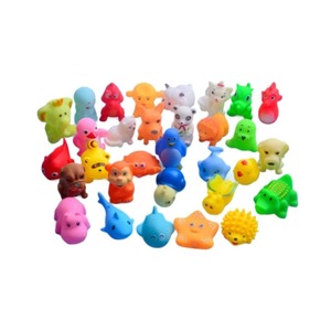 Jouets aquatiques pour enfants, ensemble de canards jaunes en caoutchouc souple pour la baignade et le bain des bébés, à presser - Product Image 2