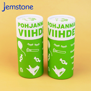 Vente en gros boîte de tubes en papier cadeau cosmétique en carton cylindrique personnalisé emballage de tube en papier rond pour café kraft brun - Product Image 4