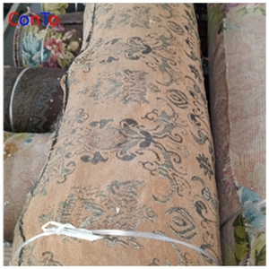 Professional Suede Upholstery Fabric <strong>Peacock</strong> Chenille Damask Fabric Sofa Pillow <strong>Cushion</strong> - Product Image 2