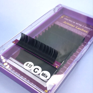 Ciglia Finte Artstar Fatte a Mano in PBT Coreano, Extension Ciglia Individuali 3D Facili da Formare in J/B/C/D 0.15/0.20mm, Cruelty-Free e Vegane - Product Image 1